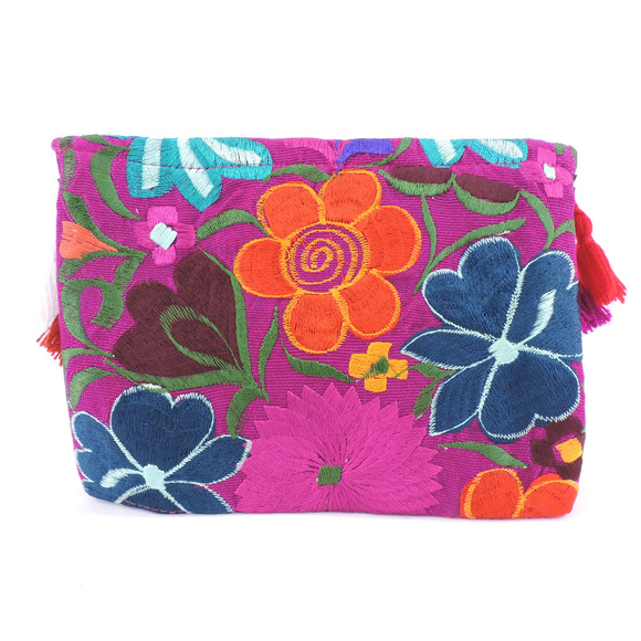 Handmade Boho Crossbody Purse Tassel Embroidered - Picture 2 of 3